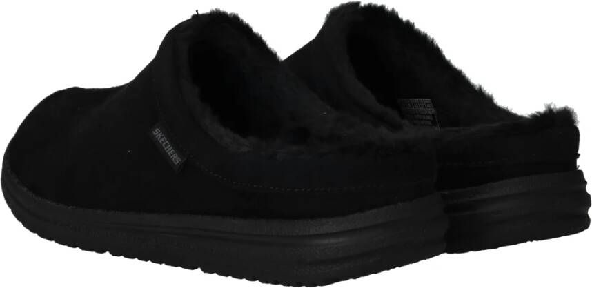 Skechers Warm Comfort Pantoffel Black Heren