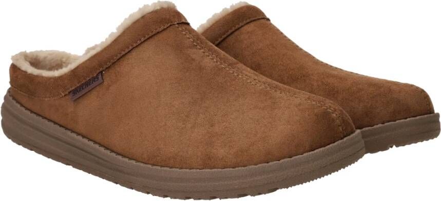 Skechers Warm Comfort Pantoffel Brown Heren