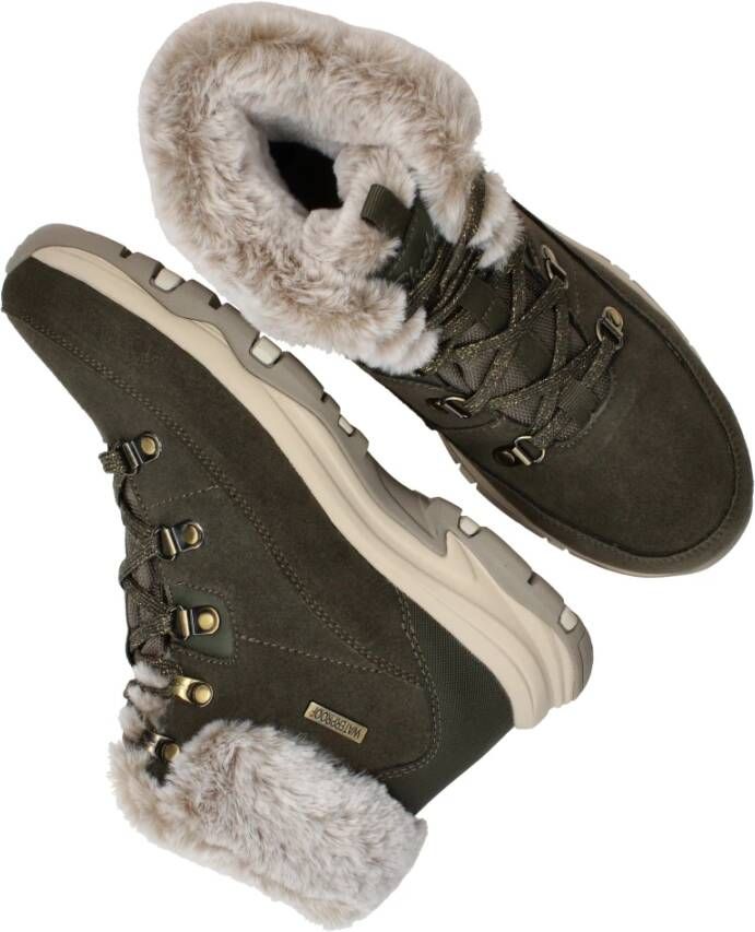 Skechers Waterdichte Wandelschoenen Groen Sneeuw Green Dames