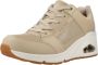 Skechers Wedge Sneaker met Air-Cooled Memory Foam Beige Dames - Thumbnail 4