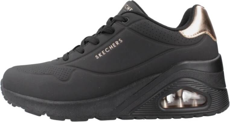 Skechers Wedge Sneakers voor Hoge Stappen Black Dames