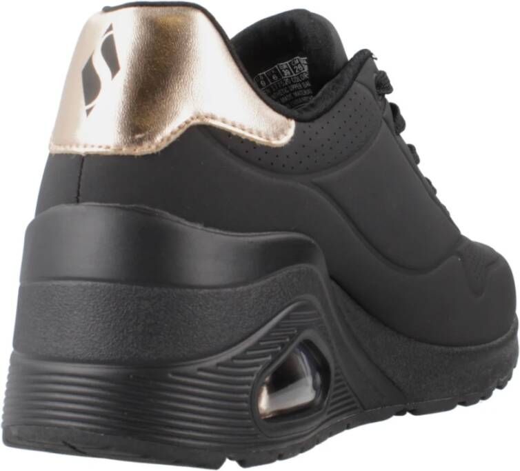 Skechers Wedge Sneakers voor Hoge Stappen Black Dames