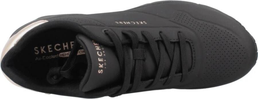 Skechers Wedge Sneakers voor Hoge Stappen Black Dames