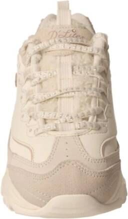 Skechers Witte en zand moderne damessneakers Beige Dames