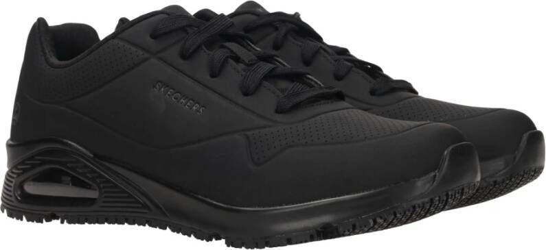 Skechers Work Relaxed Fit Uno Slipresistant Sutal sneaker Black Heren