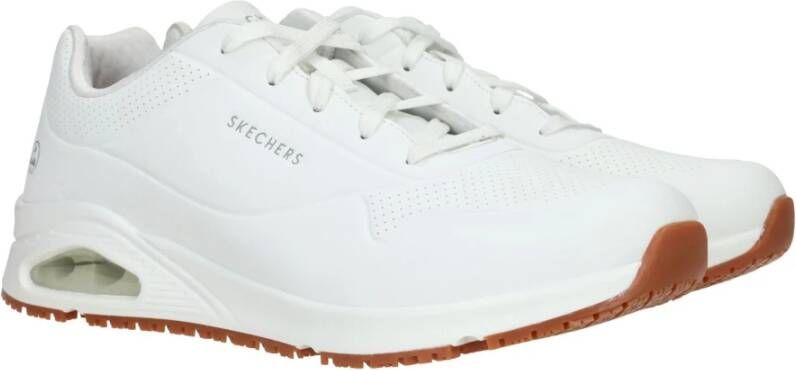 Skechers Work Relaxed Fit Uno Slipresistant Sutal sneaker White Heren