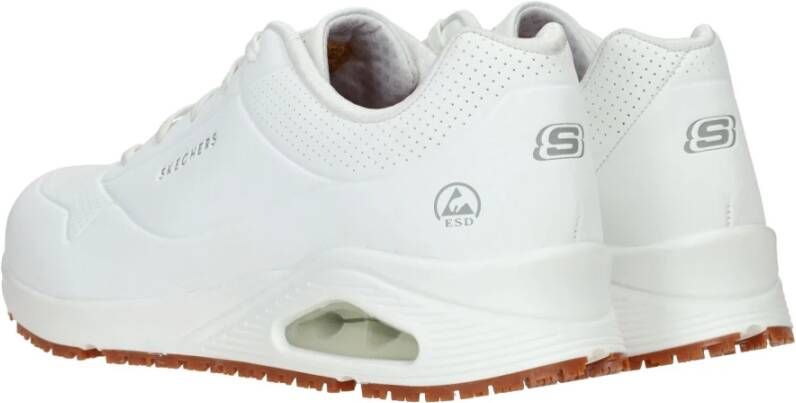 Skechers Work Relaxed Fit Uno Slipresistant Sutal sneaker White Heren