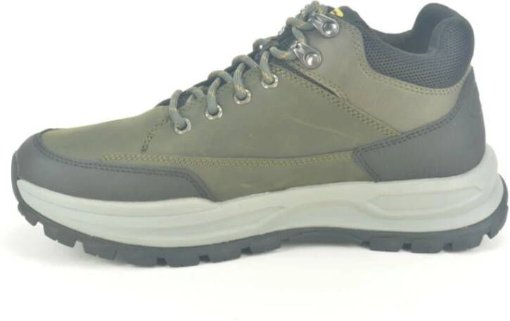 Skechers Zwart + Grijs Veterschoenen Grijs Heren