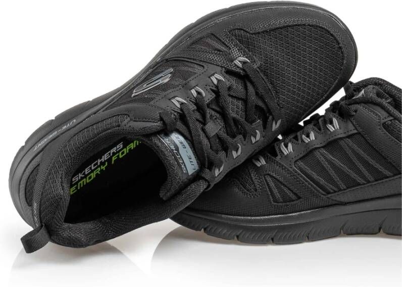 Skechers Zwarte New World Sneakers Black Heren