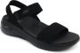 Skechers Zwarte Sandalen met Stoffen Voering Black Dames - Thumbnail 7