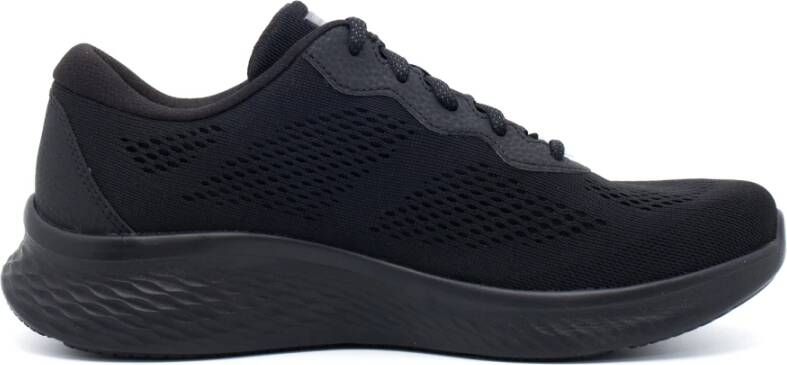 Skechers Zwarte Sportieve Mesh Sneakers Black Dames