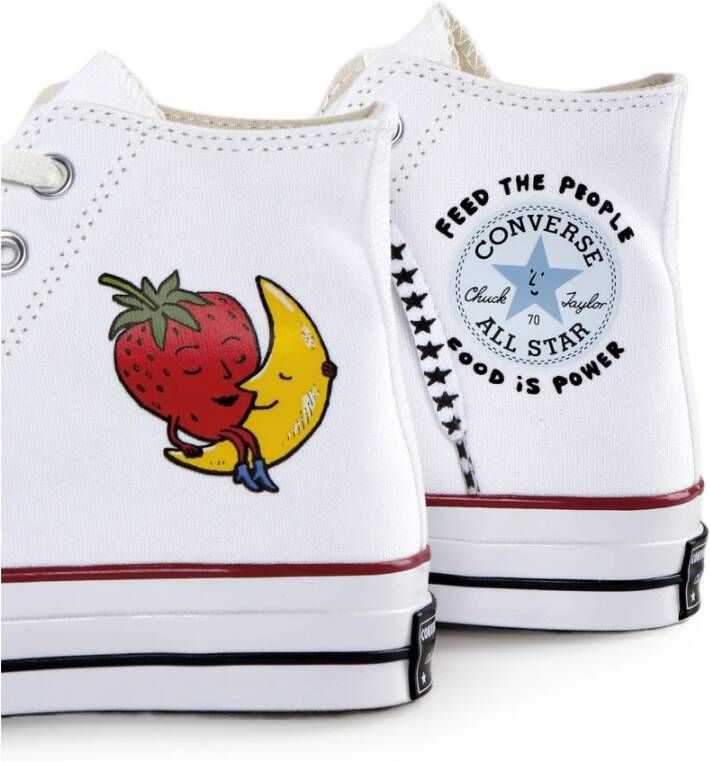 SKY High Farm Chuck 70 High Top Canvas Sneakers White Heren