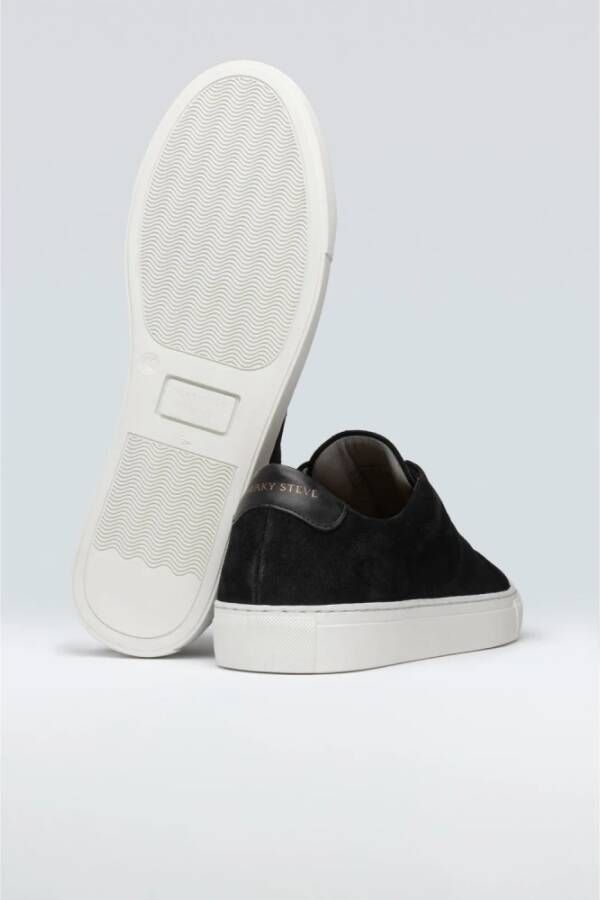 Sneaky Steve Elegant Suede Sneaker Black Heren