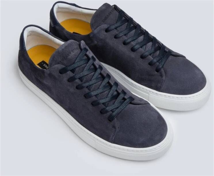 Sneaky Steve Elegant Suede Sneaker Blue Heren