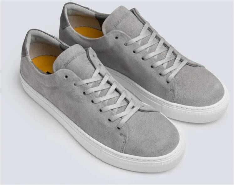 Sneaky Steve Elegant Suede Sneaker Gray Heren