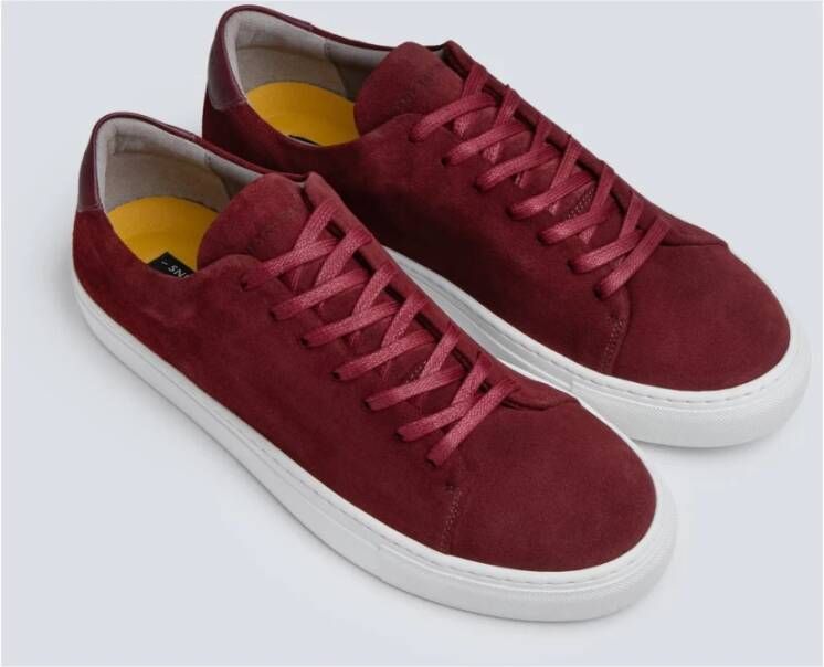 Sneaky Steve Elegant Suede Sneaker Red Heren