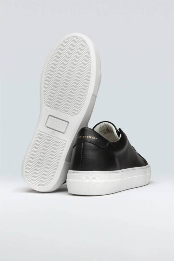 Sneaky Steve Elegante Leren Sneaker Black Dames