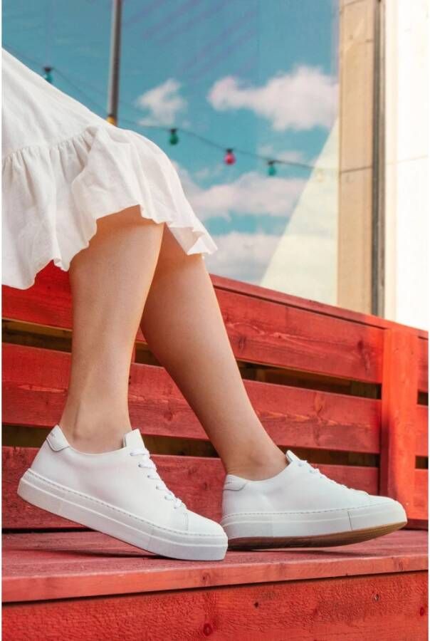 Sneaky Steve Elegante Leren Sneaker White Dames