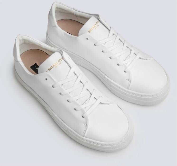 Sneaky Steve Elegante Leren Sneaker White Dames