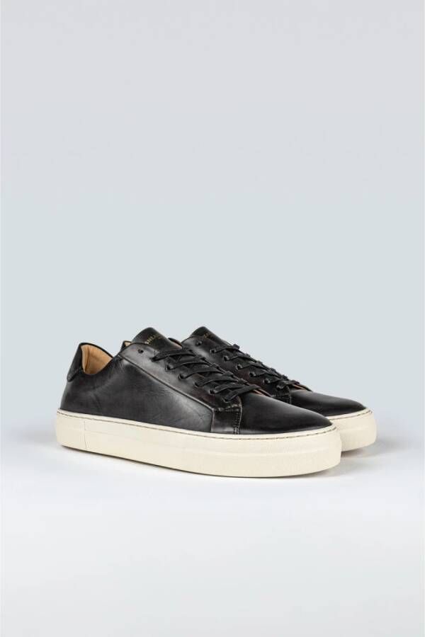 Sneaky Steve Klassieke Leren Sneaker Black Heren