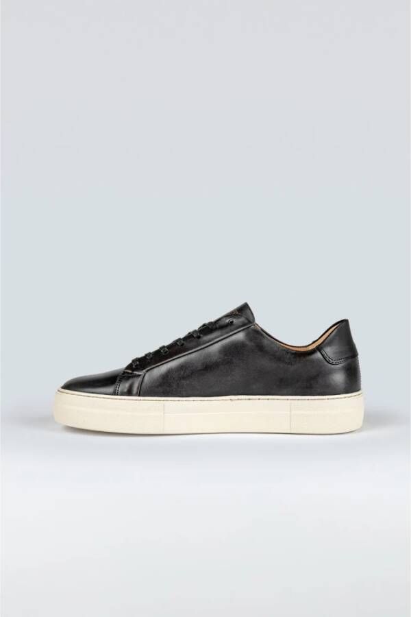 Sneaky Steve Klassieke Leren Sneaker Black Heren