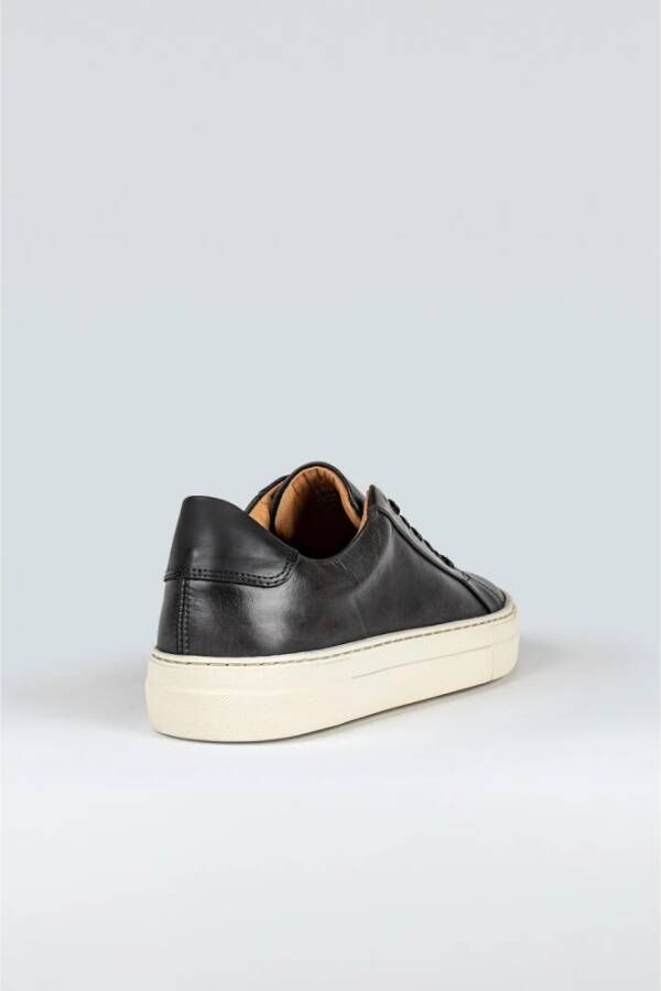 Sneaky Steve Klassieke Leren Sneaker Black Heren