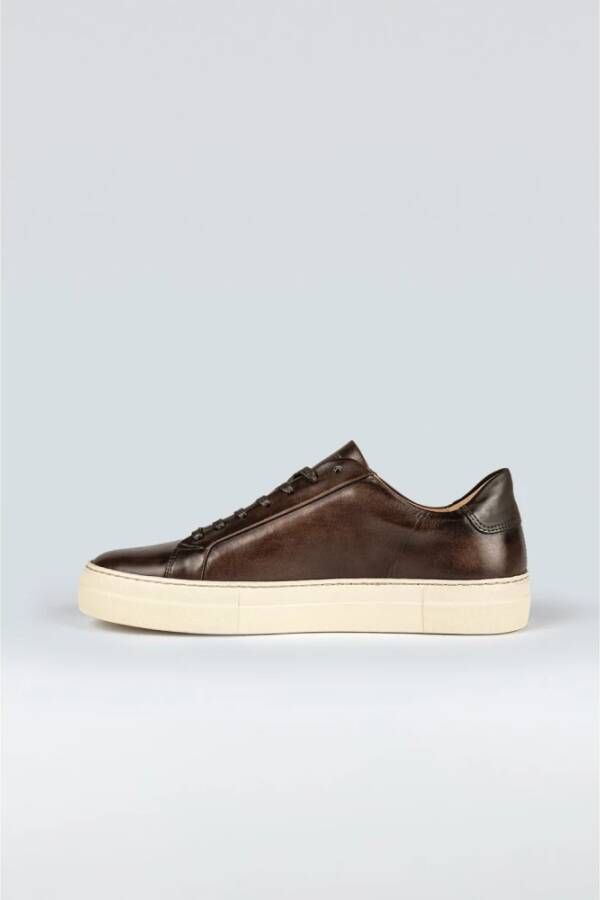 Sneaky Steve Klassieke Leren Sneaker Brown Heren