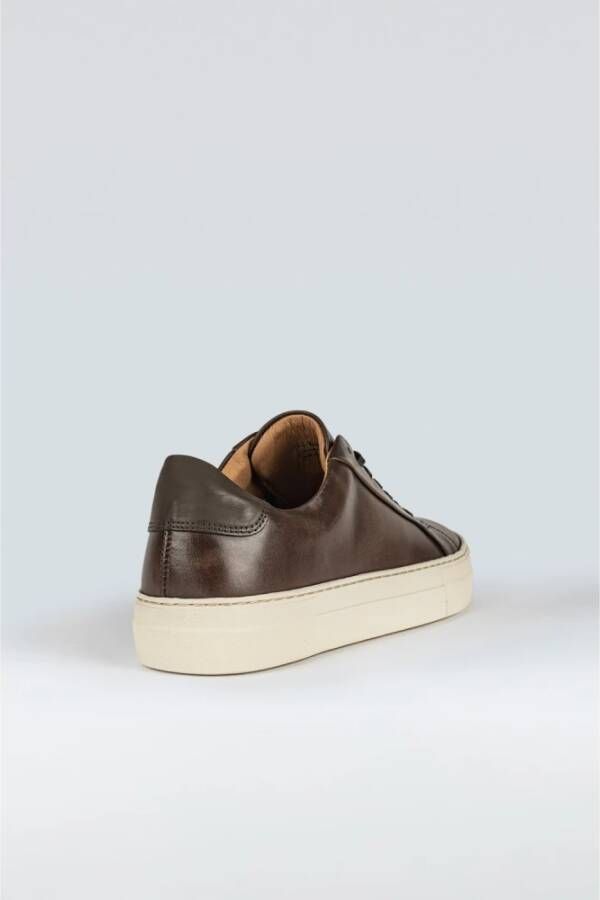 Sneaky Steve Klassieke Leren Sneaker Brown Heren