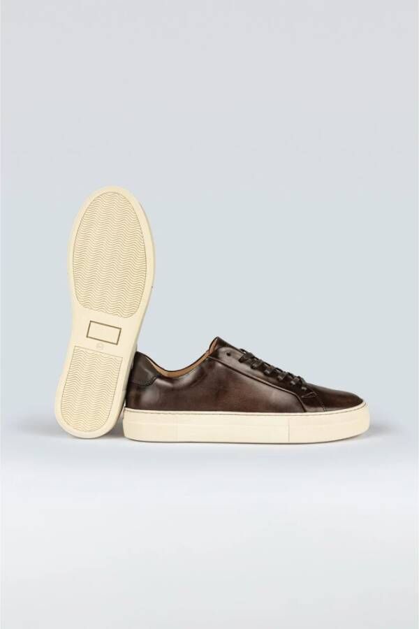 Sneaky Steve Klassieke Leren Sneaker Brown Heren