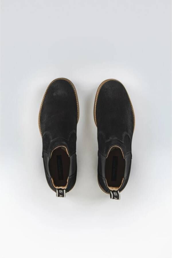 Sneaky Steve Suede Chelsea Boot Klassieke Silhouet Black Heren