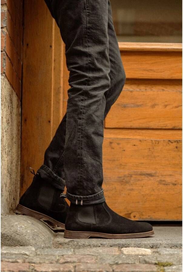 Sneaky Steve Suede Chelsea Boot Klassieke Silhouet Black Heren