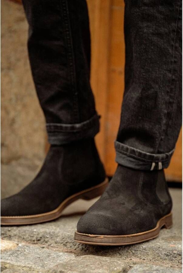 Sneaky Steve Suede Chelsea Boot Klassieke Silhouet Black Heren