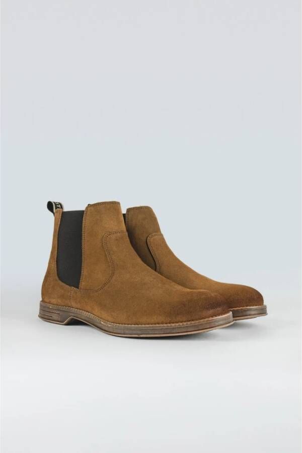 Sneaky Steve Suede Chelsea Boot Klassieke Silhouet Brown Heren