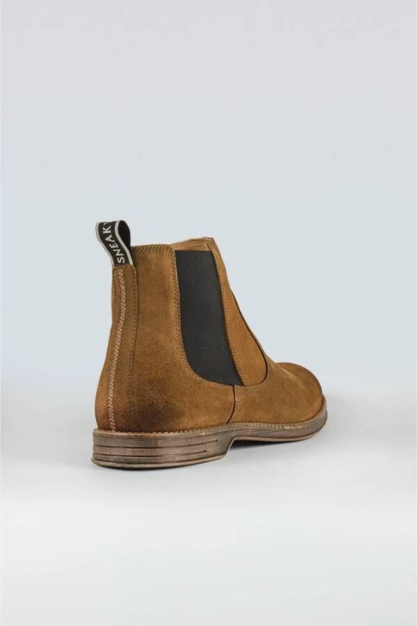 Sneaky Steve Suede Chelsea Boot Klassieke Silhouet Brown Heren