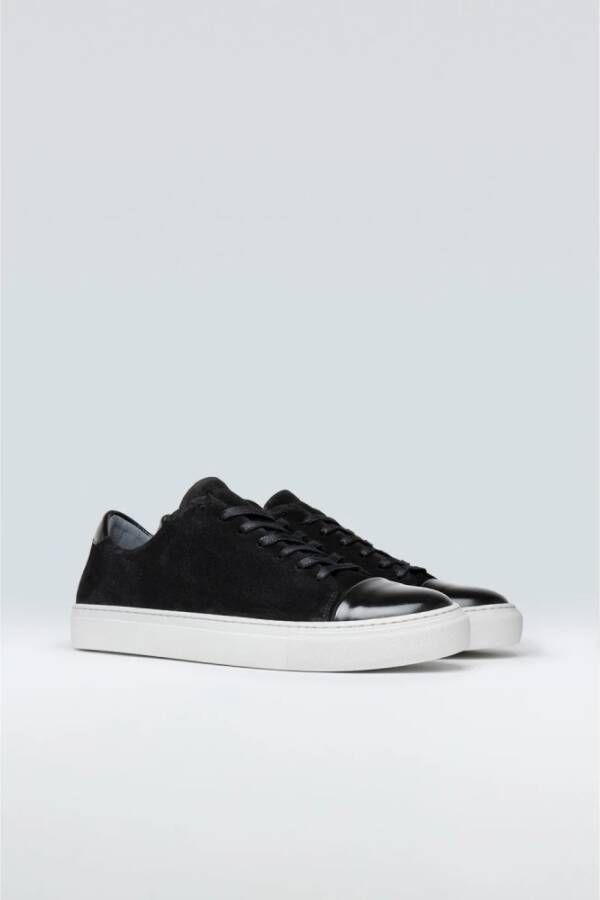 Sneaky Steve Suede Leren Rubberen Zool Schoenen Black Heren