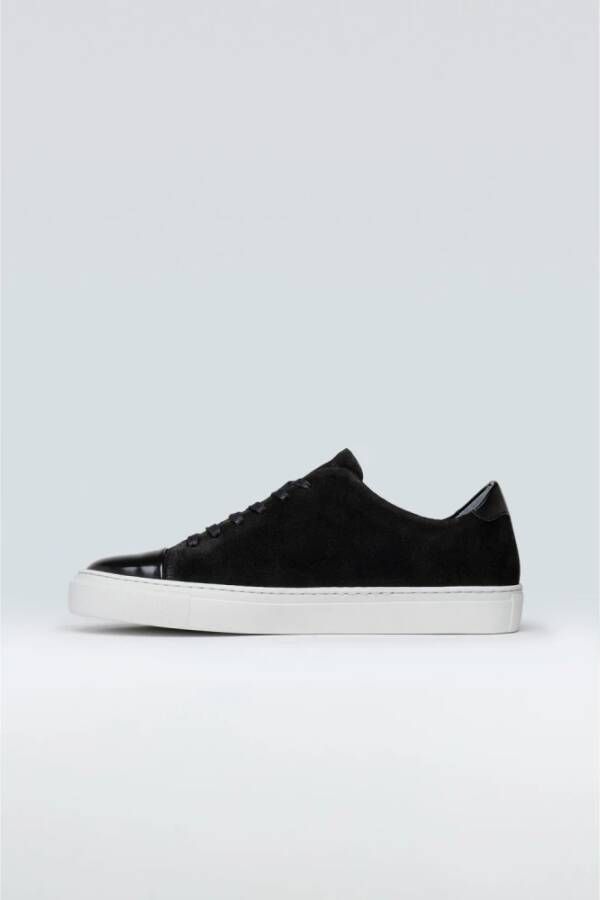 Sneaky Steve Suede Leren Rubberen Zool Schoenen Black Heren