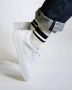 Sneaky Steve Casual Leren Sneaker met Geperforeerde Gaten White Unisex - Thumbnail 3