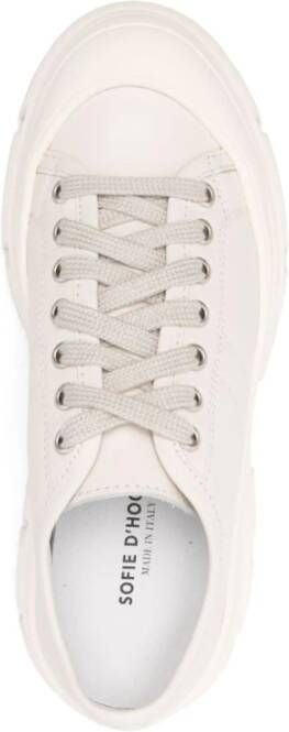 Sofie D'hoore Witte Frost Sneakers Beige Dames