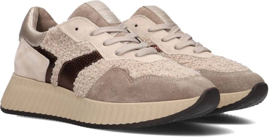 Softwaves Beige Lage Sneakers voor Dames Beige Dames