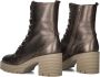 Softwaves Bronzen Dames Veterboots Brown Dames - Thumbnail 3