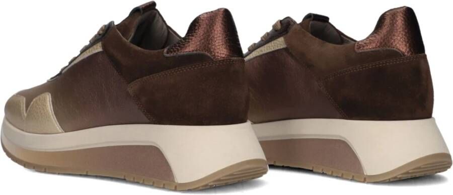 Softwaves Bruin Suède Lage Dames Sneakers Brown Dames