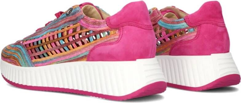 Softwaves Roze Lage Sneakers Ariana Multicolor Dames