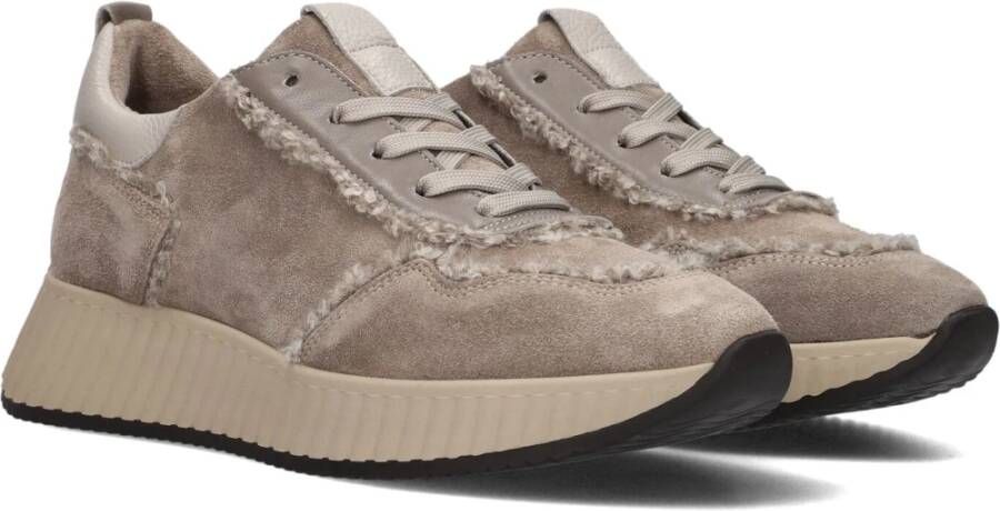 Softwaves Taupe Lage Sneakers voor Dames Beige Dames