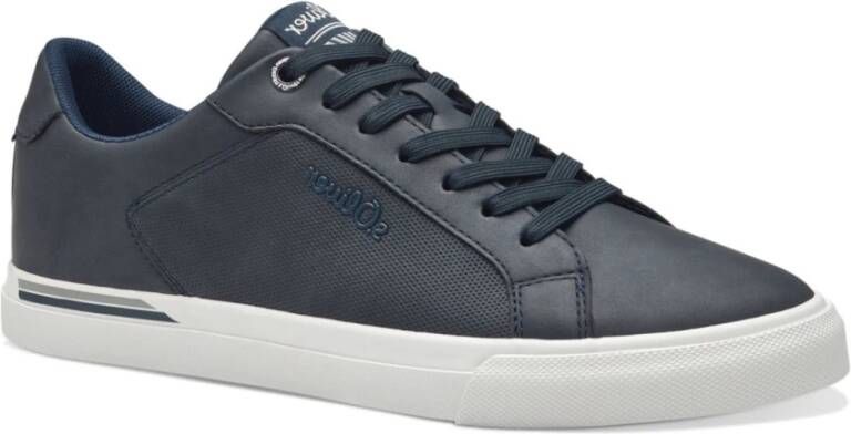 s.Oliver Blauwe Sneakers voor Mannen Blue Heren