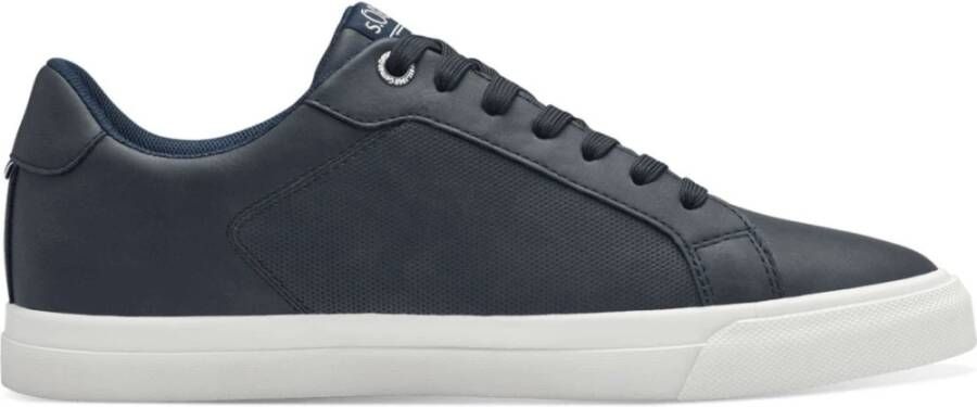 s.Oliver Blauwe Sneakers voor Mannen Blue Heren