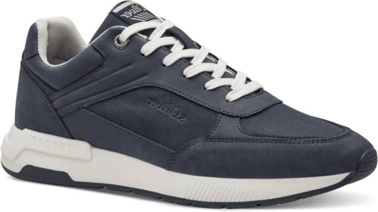 s.Oliver Blauwe Sneakers voor Mannen Blue Heren