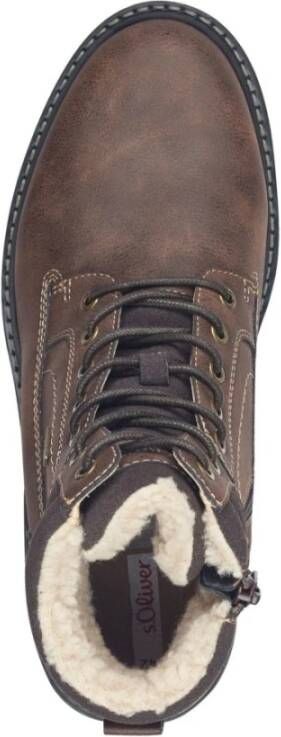 s.Oliver Bruine Casual Gesloten Enkellaarzen Brown Heren