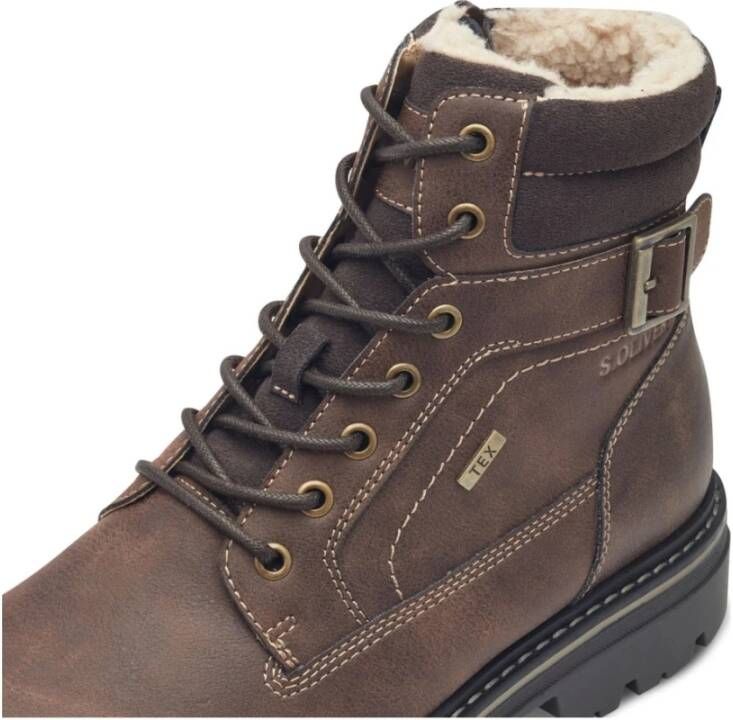 s.Oliver Bruine Casual Gesloten Enkellaarzen Brown Heren