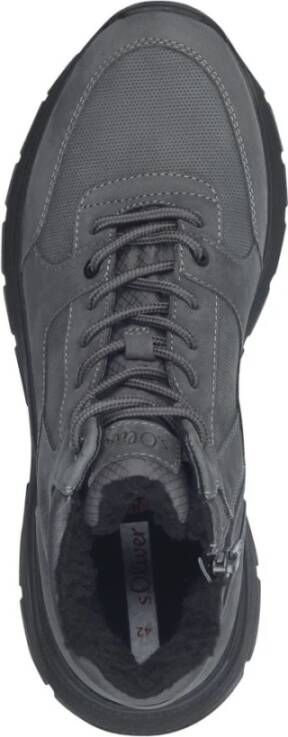 s.Oliver Donkergrijze Sneakers voor Mannen Gray Heren