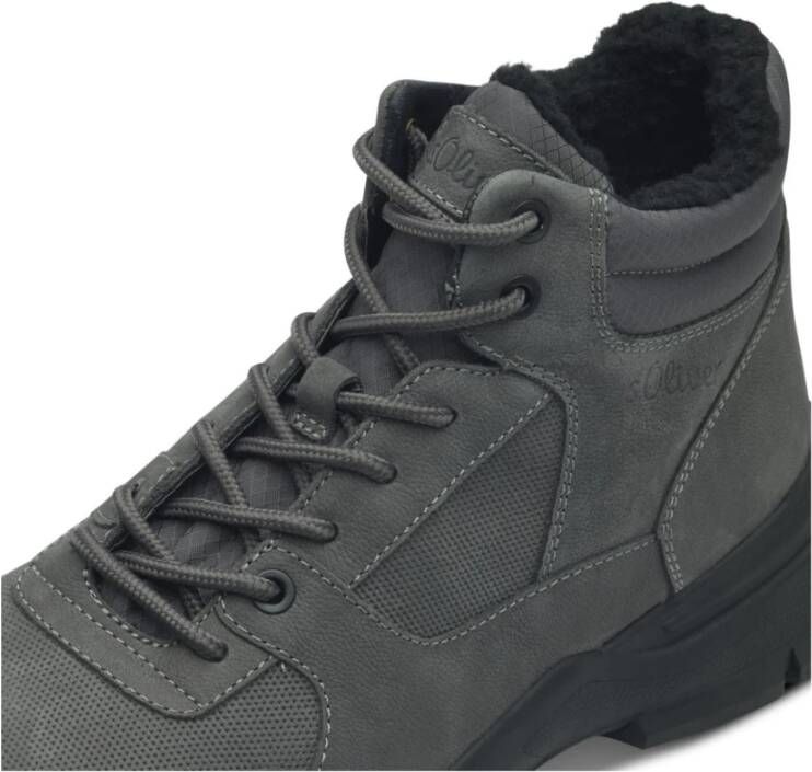 s.Oliver Donkergrijze Sneakers voor Mannen Gray Heren